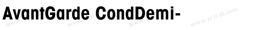 AvantGarde CondDemi字体转换